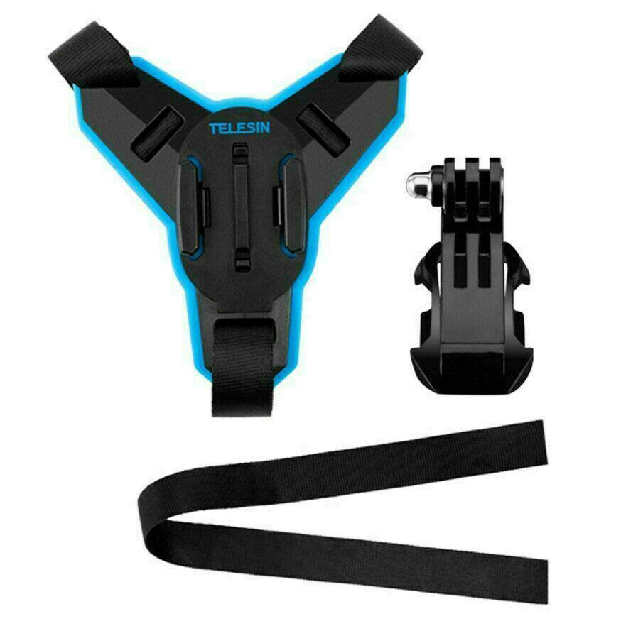 Telesin motociklo šalmo smakro laikiklis + J-Hook laikiklis sportinėms kameroms (GP-HBM-MT7)