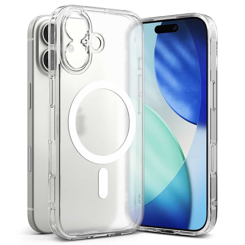 "Ringke Fusion" magnetinis "MagSafe" dėklas "iPhone 17" - matinis