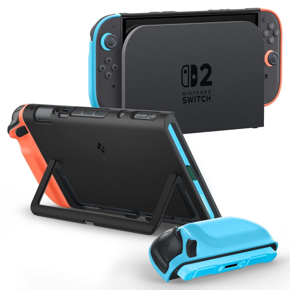 Spigen Nano Pop dėklas Nintendo Switch 2 konsolei - juodas