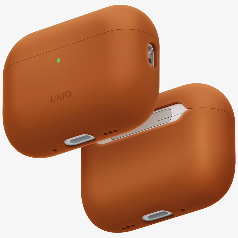 Uniq Lino silikoninis dėklas AirPods Pro 3 - oranžinis