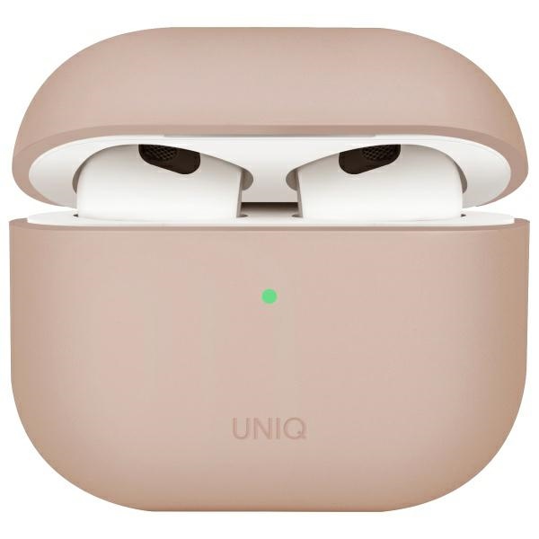 Uniq Lino silikoninis dėklas AirPods 4 - rožinis