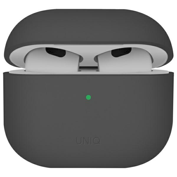 Uniq Lino silikoninis dėklas AirPods 4 - pilkas