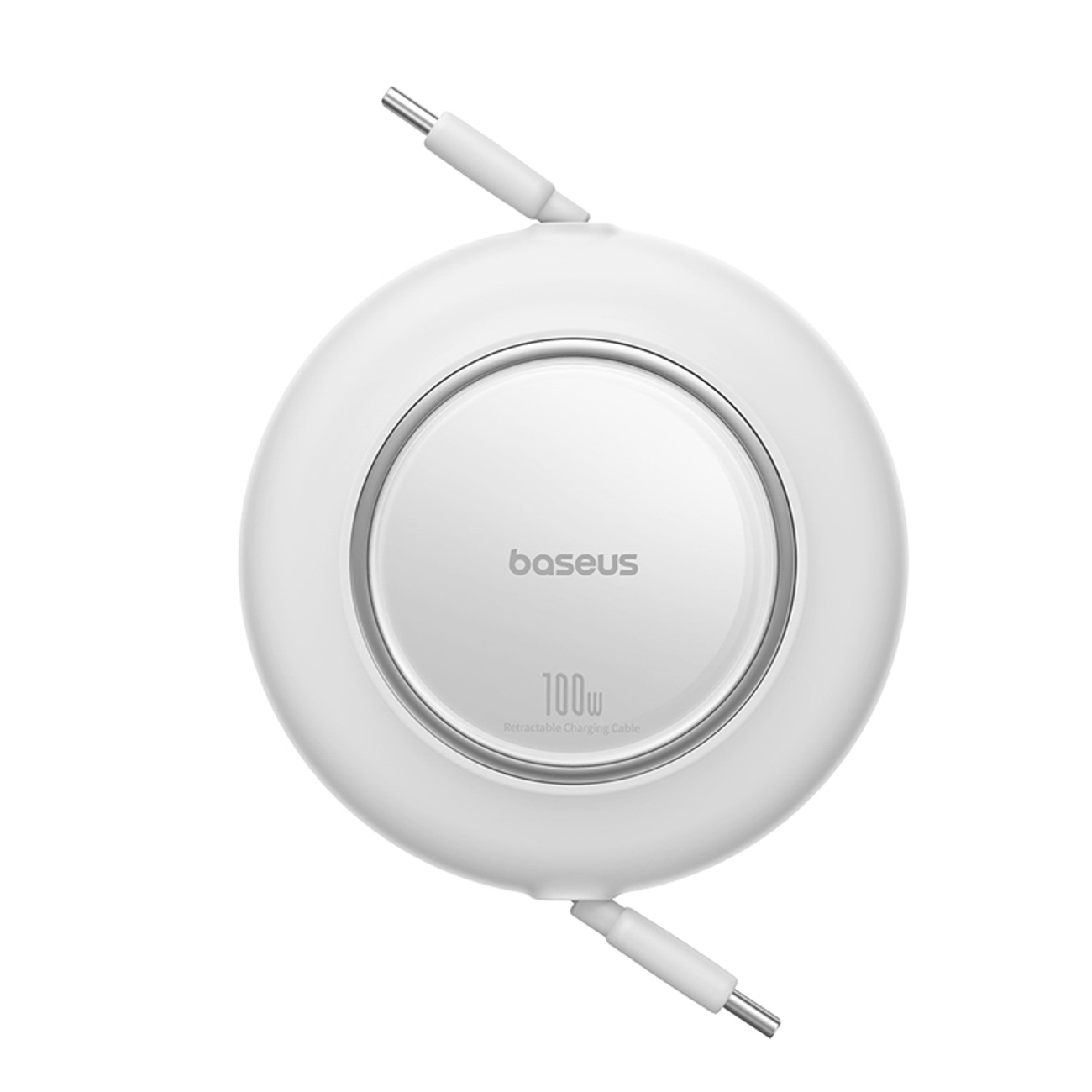 Baseus Free2Pull Mini 100W ištraukiamas USB-C kabelis - USB-C 2m - Baltas