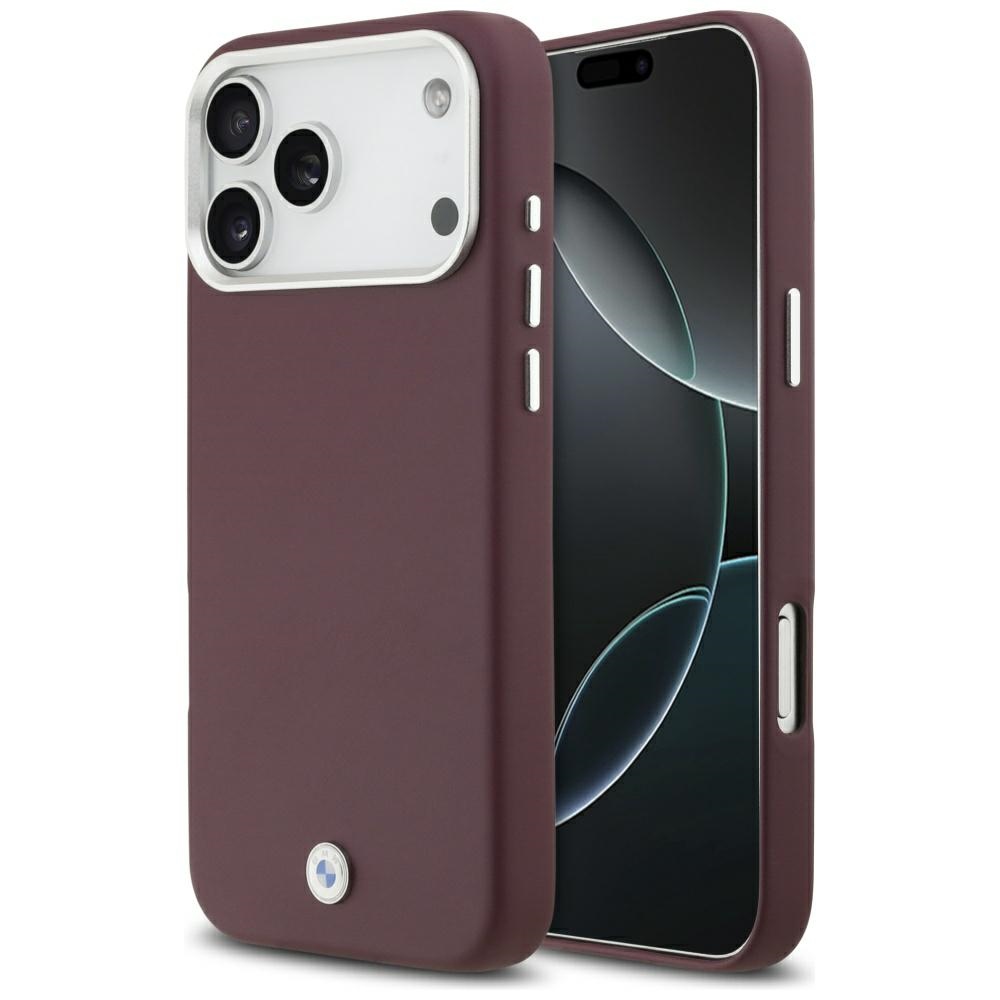 BMW Sign visiškai dengiantis metalinis magnetinis dėklas telefonui iPhone 17 Pro Max - raudonas