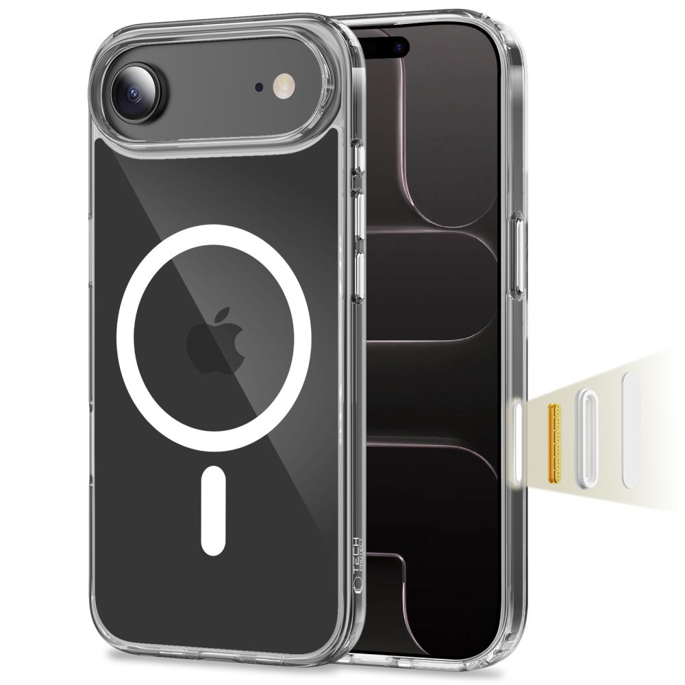 Tech-Protect Flexair Hybrid CC MagSafe dėklas iPhone Air skaidrus