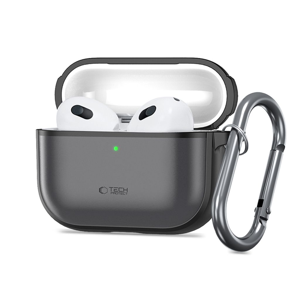 Tech-Protect silikoninis dėklas AirPods Pro 3 matinis juodas
