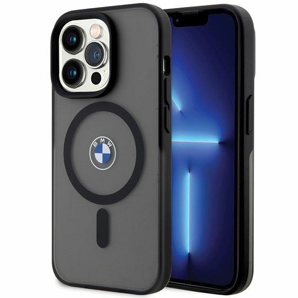 BMW Signature MagSafe deklas, skirtas iPhone 14 Pro - Juodas
