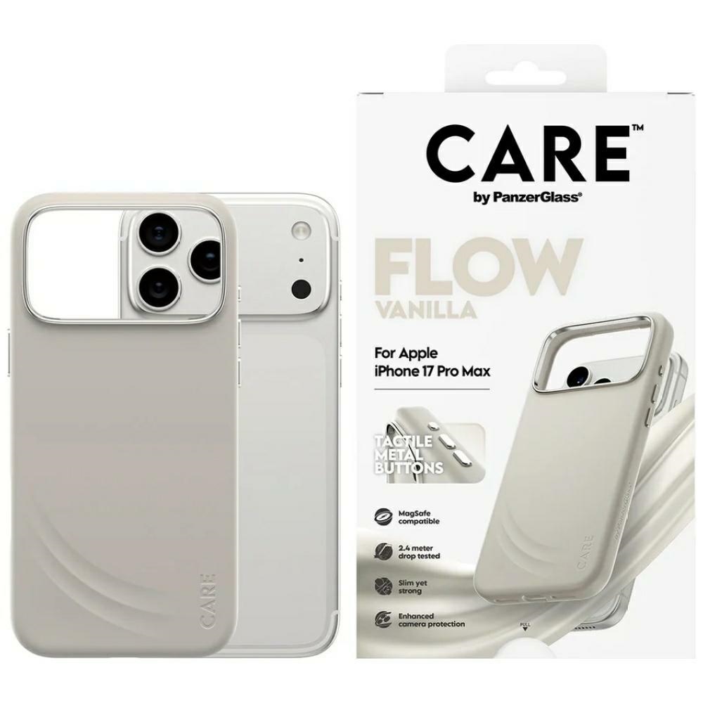 CARE by PanzerGlass FLOW MagSafe deklas iPhone 17 Pro Max - smelio