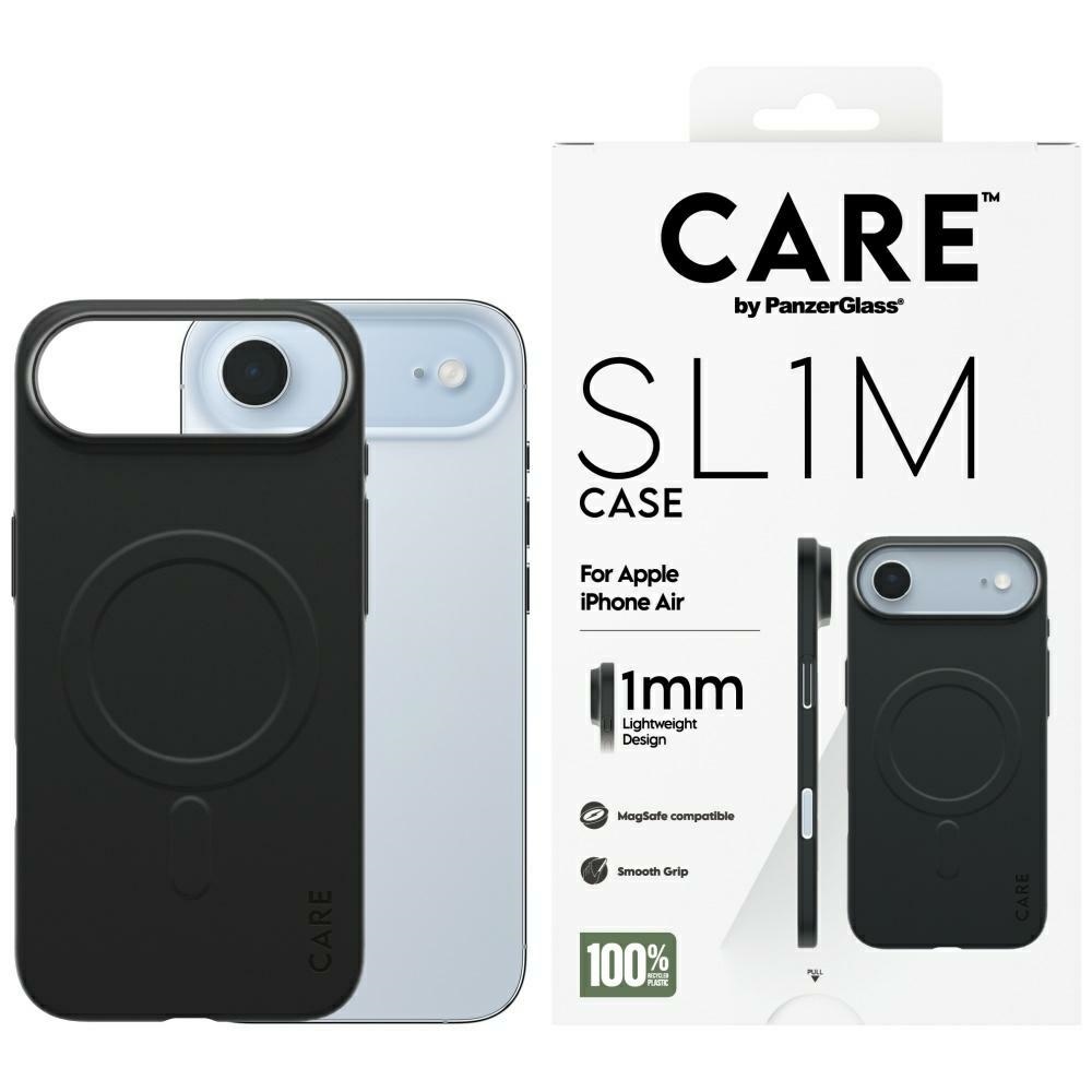 CARE by PanzerGlass SL1M MagSafe deklas iPhone Air - juodas