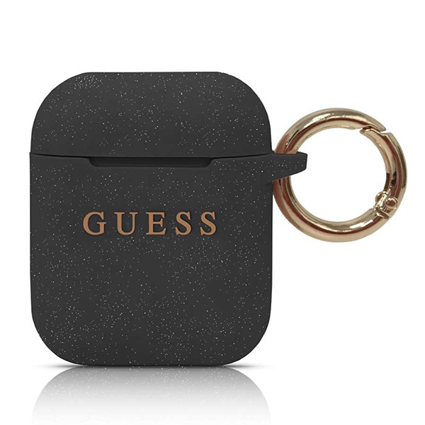 Guess silikoninis deklas AirPods 1/2 - juodas
