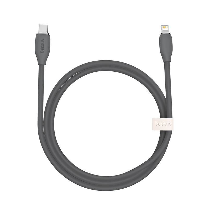 Baseus Jelly kabelis USB-C į Lightning, 20W, 1,2m (juodas)