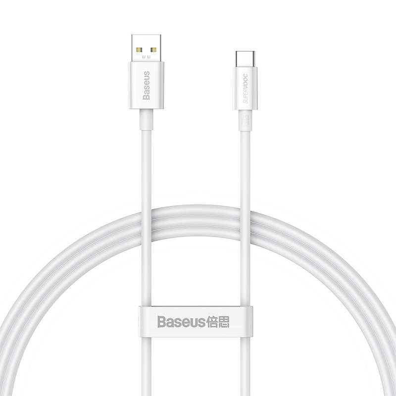 Baseus Superior Series kabelis USB į USB-C, 65W, PD, 1m (baltas)