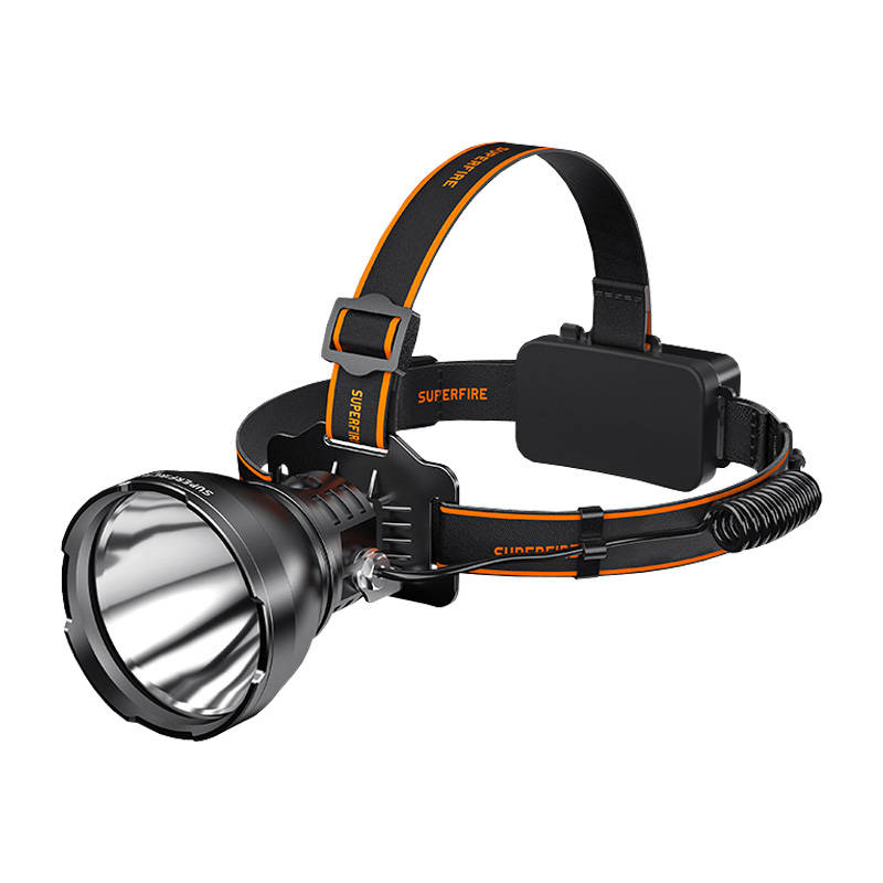 Ant galvos tvirtinamas žibintuvėlis Superfire HL60 - 2300 lm, 4 režimai, 330 m, 36W LED