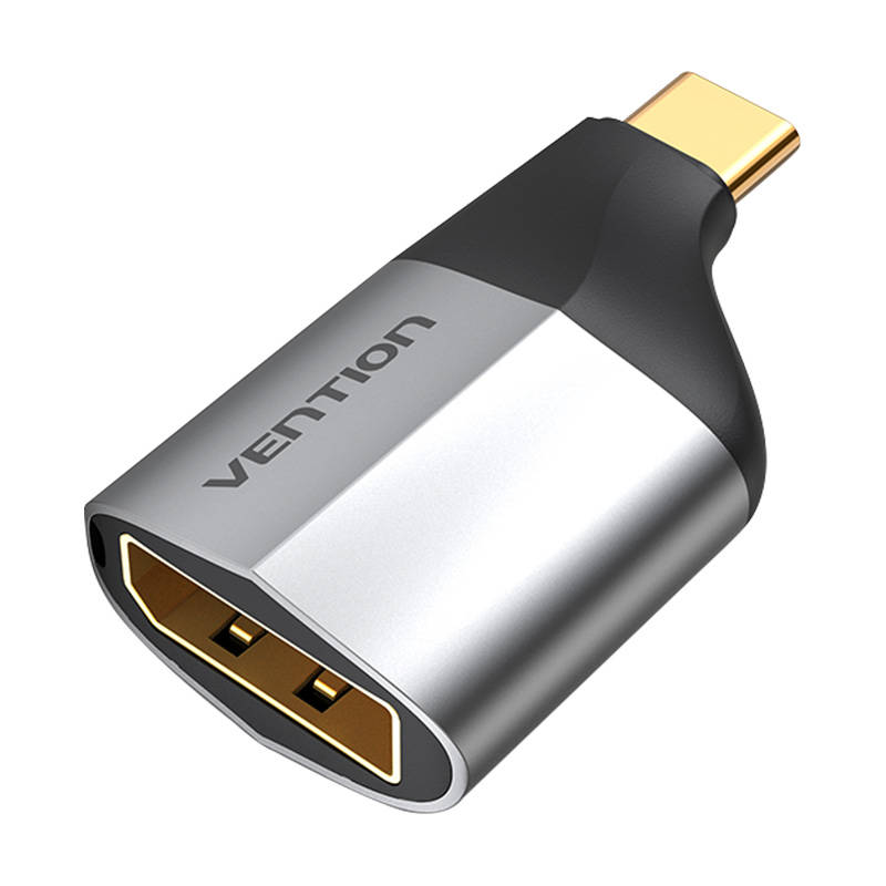 Adapteris USB-C vyras į DisplayPort moterį Vention TCCH0 4K 60Hz (juodas)