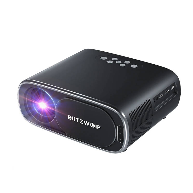 BlitzWolf BW-V4 1080p LED projektorius, Wi-Fi + Bluetooth (juodas)