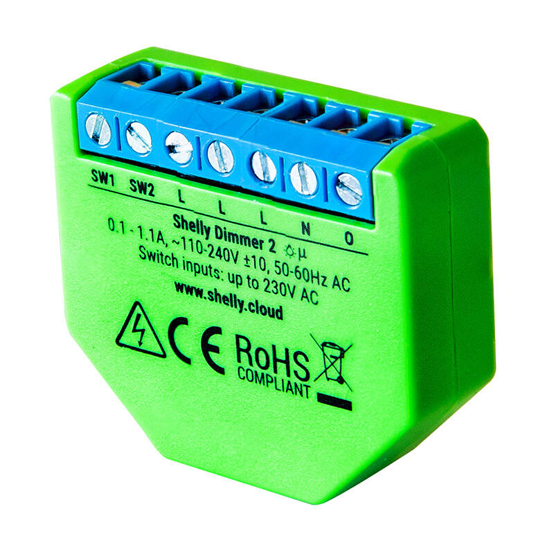 Shelly Dimmer 2 apšvietimo valdiklis 230V, WiFi