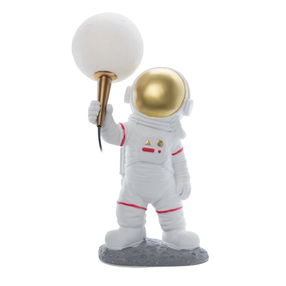 Mėnulio stalo lempa ASTRONAUTAS stovintis Art Deco (modelis 1) AMTL