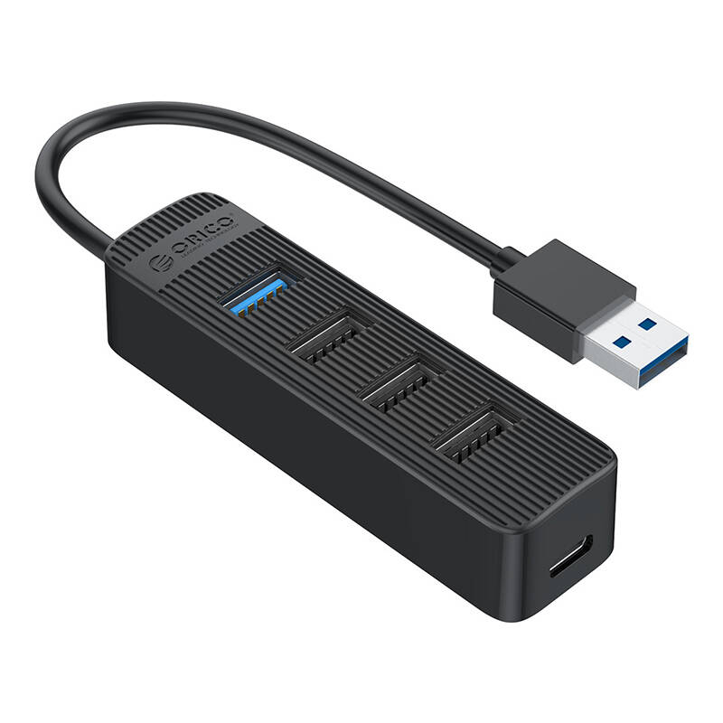 Orico USB į USB 3.0 + 3x USB 2.0 Hub adapteris (juodas)