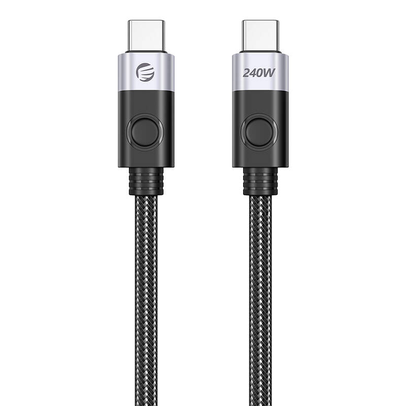 Orico 240W USB-C į USB-C įkrovimo laidas, 1 m (juodas)