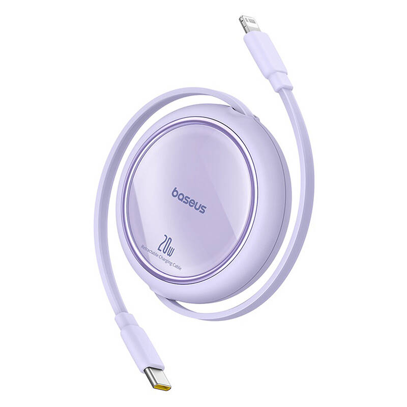 USB kabelis "Baseus Free2Pull" USB-C į iP 20W 1 m (violetinis)
