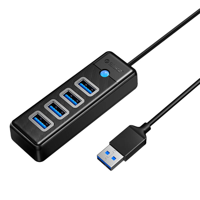Orico Hub USB į 4x USB 3.0, 5 Gbps, 0.15m (juodas)