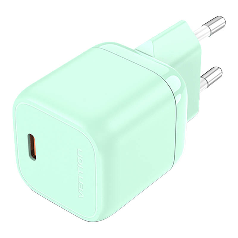 Vention FAKG0-EU USB-C GaN 30W maitinimo įkroviklis (žalias)