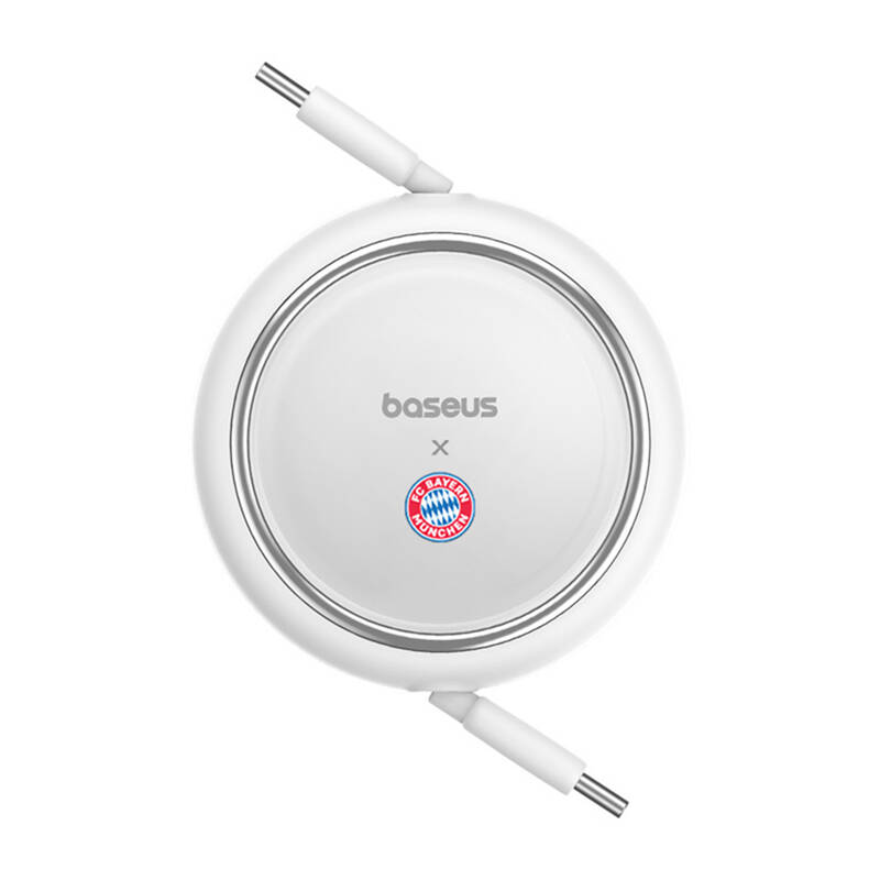 "Baseus" USB-C į USB-C 100 W įkrovimo kabelis (baltas) "Bayern Edition