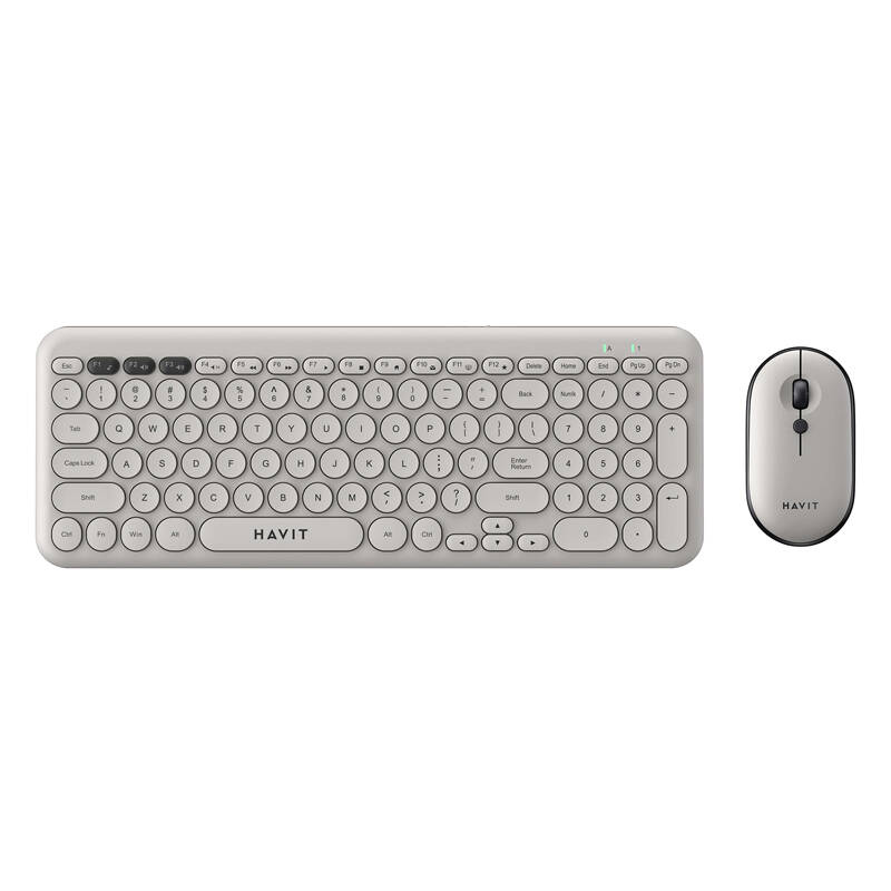 Havit KB254GCM belaidis 2-in-1 žaidimų rinkinys klaviatūra + pelė (pilka) (QWERTY)