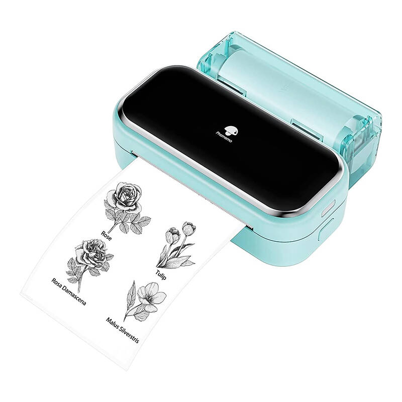 Phomemo M03 nešiojamas etikečių spausdintuvas (žalias)