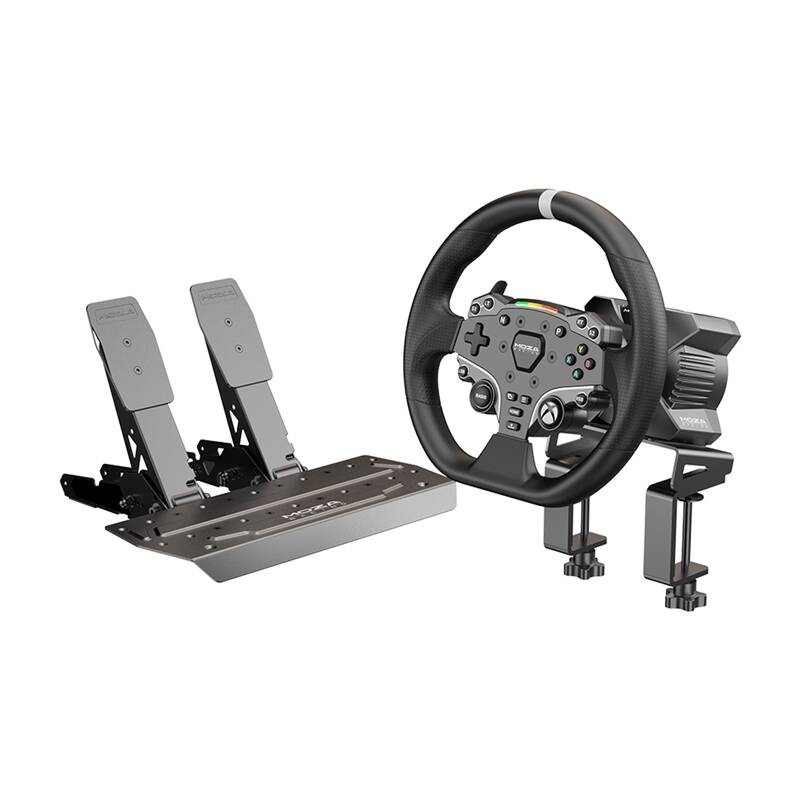 Žaidimų rinkinys - R3 bazė + ES vairas + SRP-Lite pedalai + Moza Racing R3 RS053 spaustukai (X-BOX, PC)