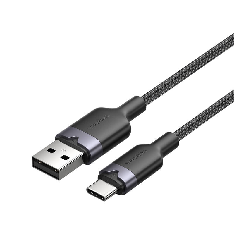 USB 2.0 A į USB-C 3A kabelis Vention CTNBF 1 M (juodas)