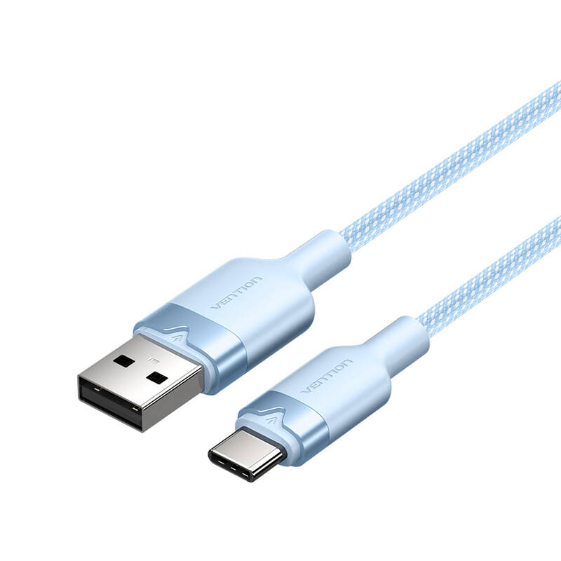 USB 2.0 A į USB-C 3A kabelis Vention CTNLH 2M (mėlynas)