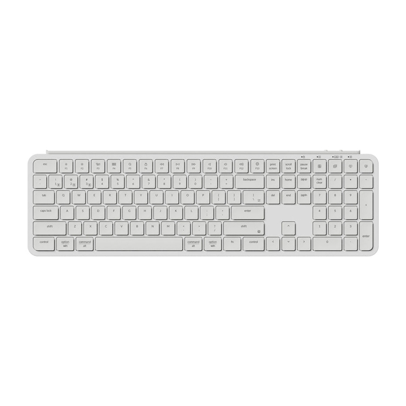 Ultra Slim Keychron B6 Pro 2.4G belaidė klaviatūra (balta) [B6P-K8]
