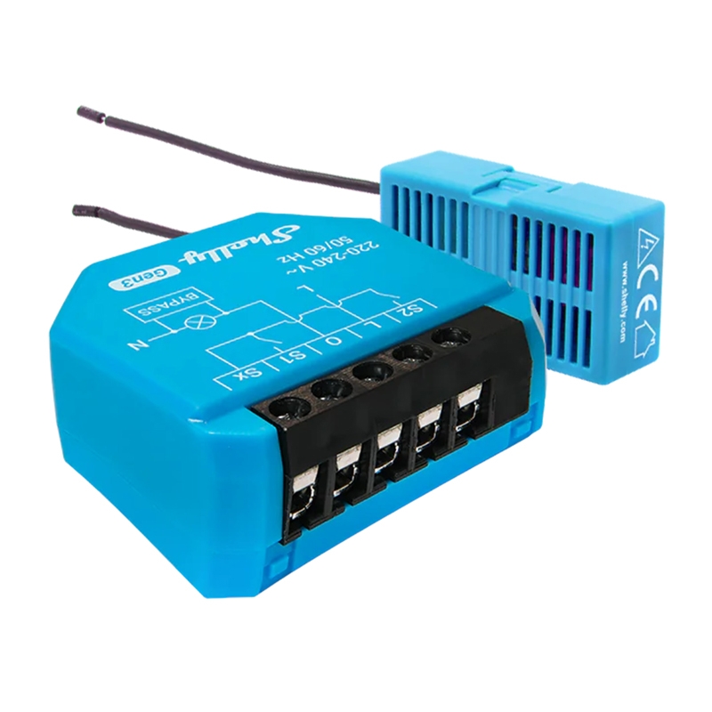 Shelly 1L Gen3 WiFi 1 kanalo be neutralaus apšvietimo valdiklis