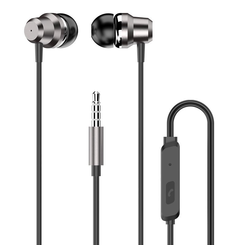 Dudao įstatomos ausinės su nuotolinio valdymo pultu ir mikrofonu 3.5 mm mini jack sidabrinės (X10 Pro silver)