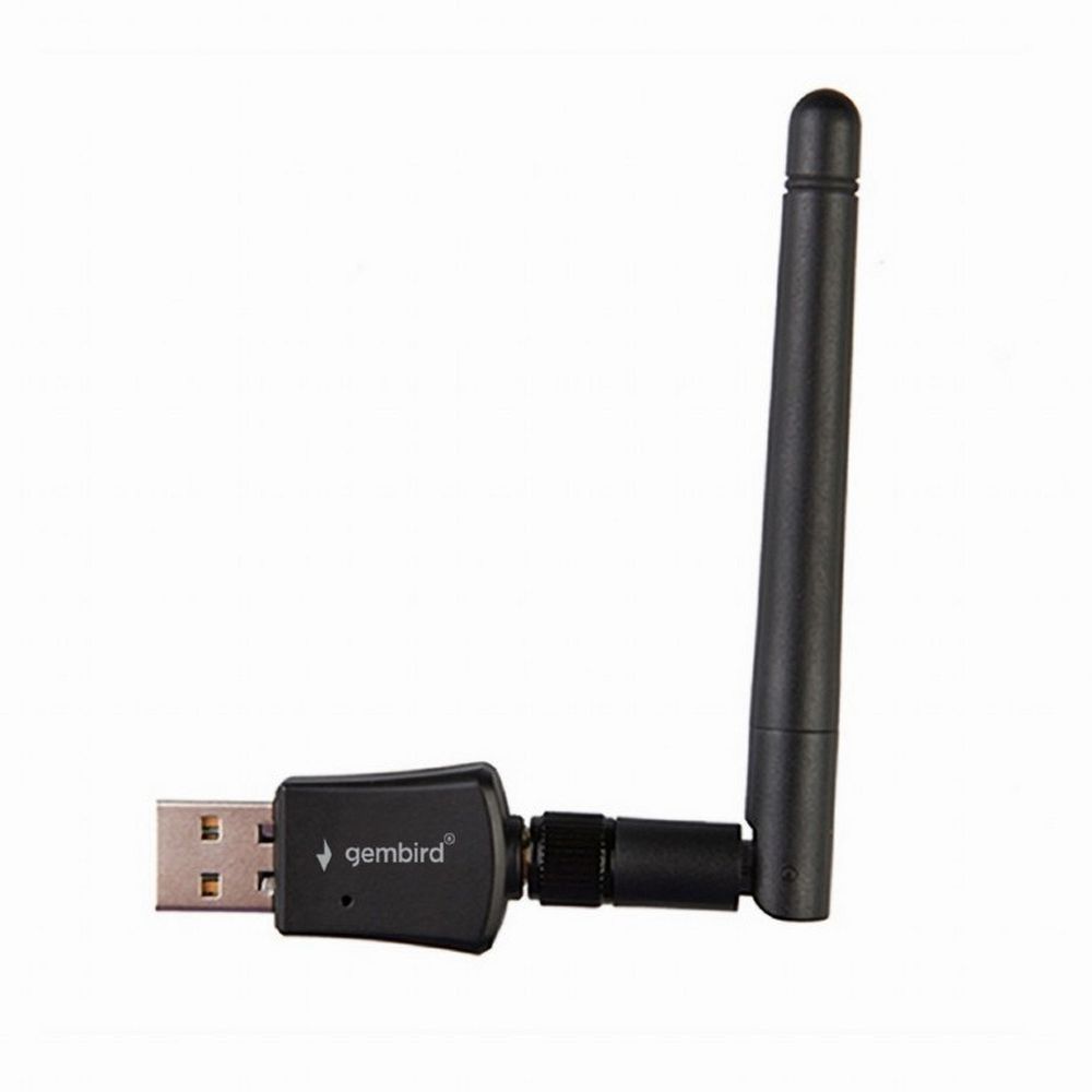 GEMBIRD tinklo plokštė USB A su nuimama antena WiFi WNP-UA300P-02 juoda