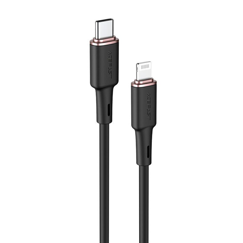 Acefast kabelis MFI USB Type C - Lightning 1.2m, 30W, 3A juodas (C2-01 juodas)