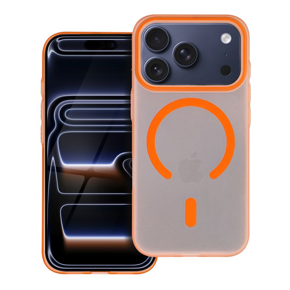 Case GO ORANGE compatible with MagSafe for IPHONE 17 Pro Max cosmic orange