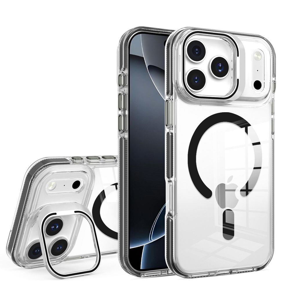 Dėklas LENS MAG COVER suderinamas su MagSafe telefonui IPHONE 11 juodas