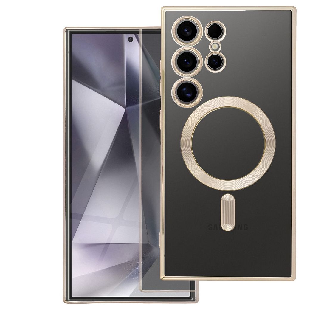 ELECTRO MAG COVER dėklas suderinamas su MagSafe SAMSUNG A37 auksinis