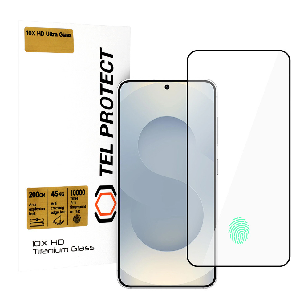 Tempered glass Tel Protect 10X HD Titanium for Samsung Galaxy S25 Plus/S24 Plus (with fingerprint unlock) (envelope)