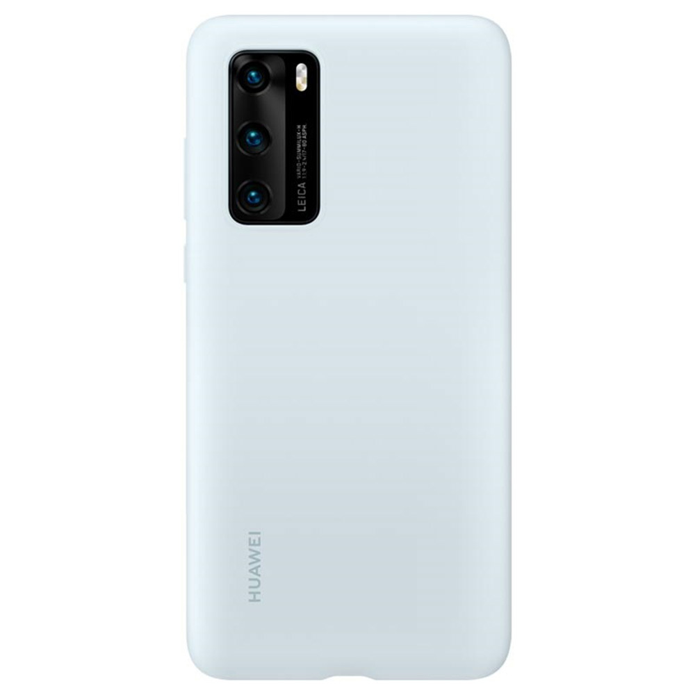 Originalus dėklas Huawei P40 - silikoninis apsauginis dėklas (51993723) šviesiai mėlynas