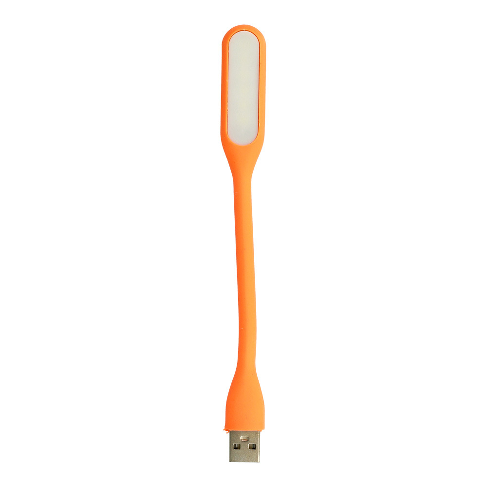 Mini LED lempa silikoninė USB oranžinė