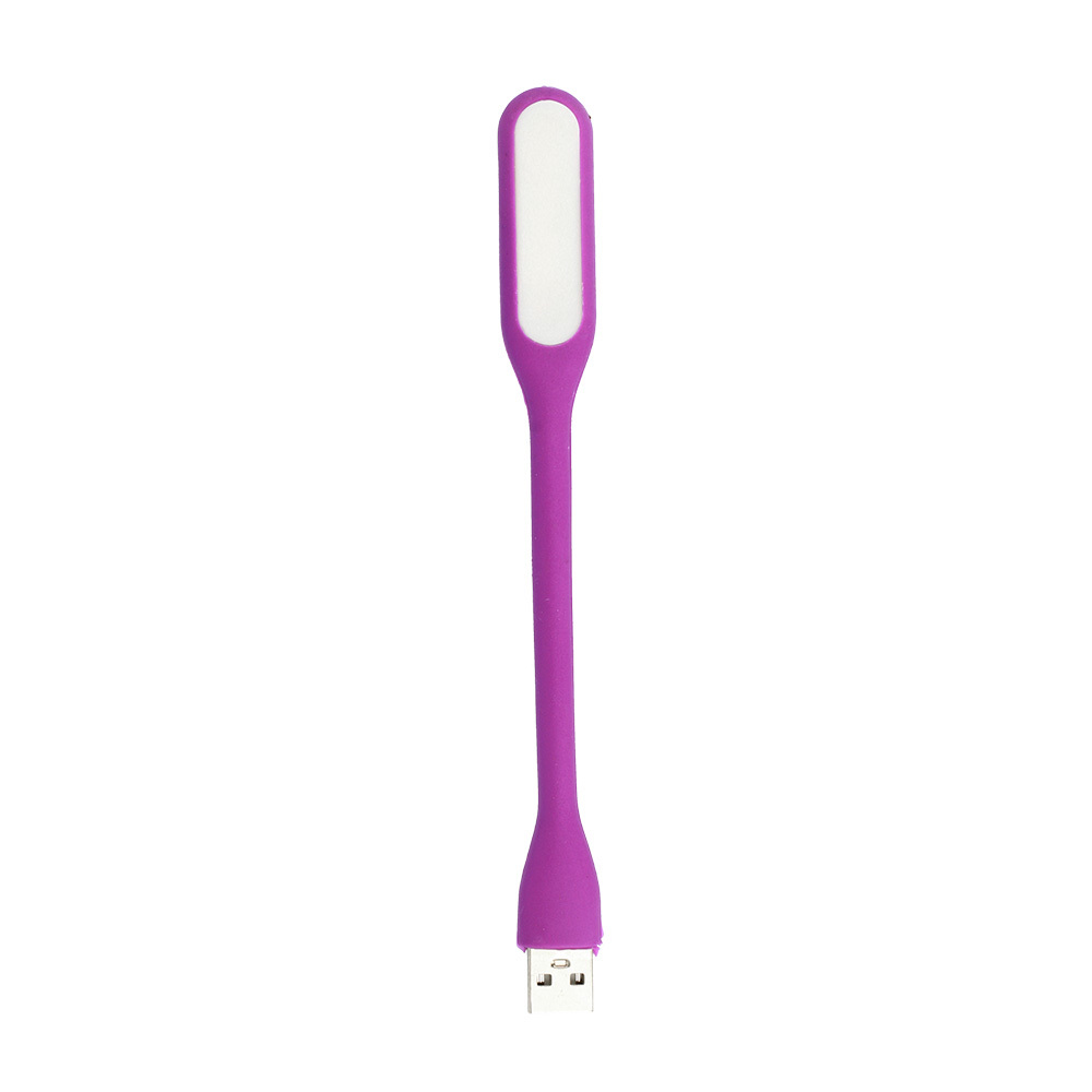 Mini LED lempa silikoninė USB violetinė