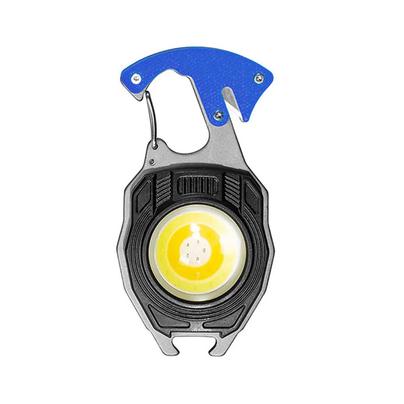 Mini žibintuvėlis LED raktų pakabukas W5147 Type C su 2 atsuktuvo antgaliais mėlynas