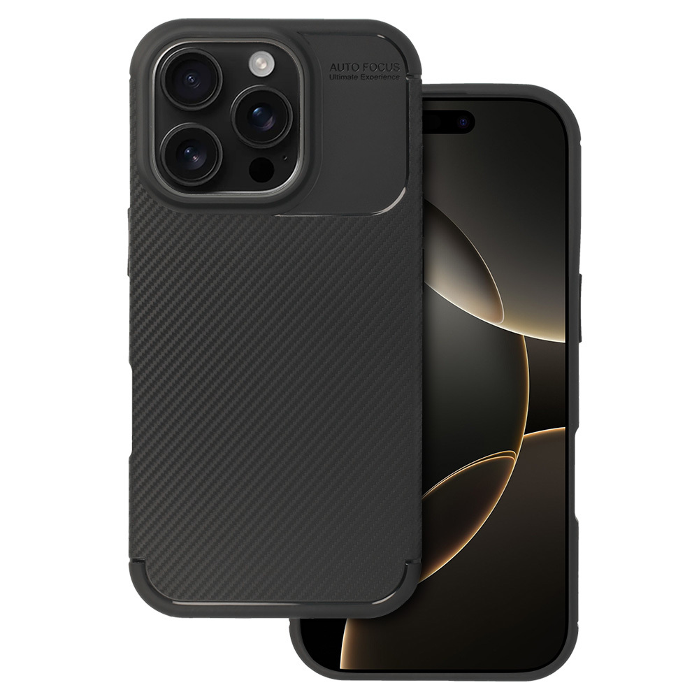 Tel Protect Carbon Elite dėklas iPhone 16 Pro juodas