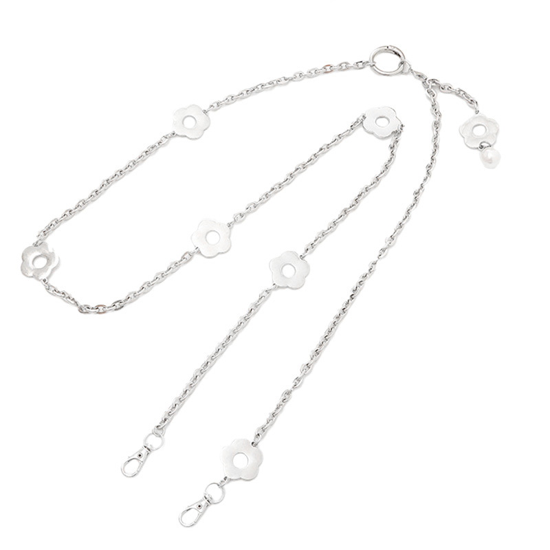 Telefono raištis G-05 sidabrinis