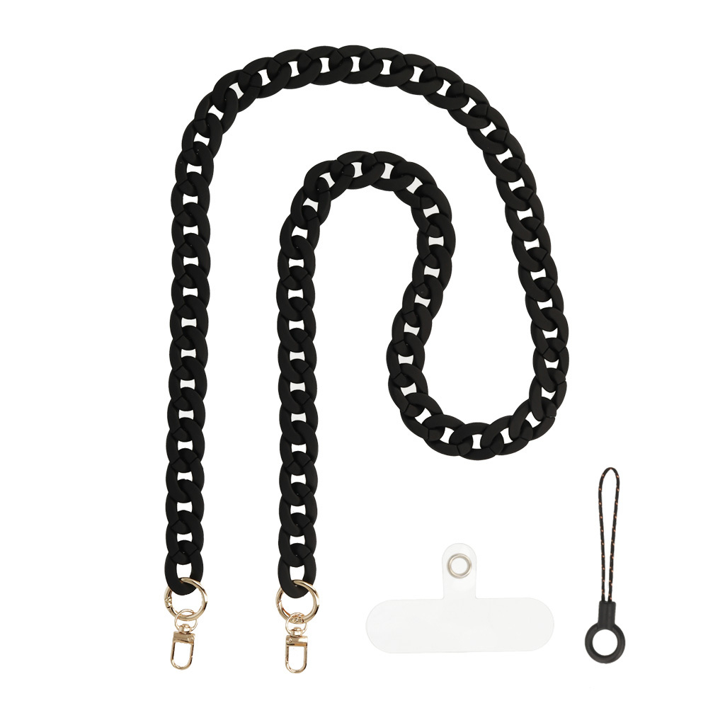 Telefono raištis 0072 juodas