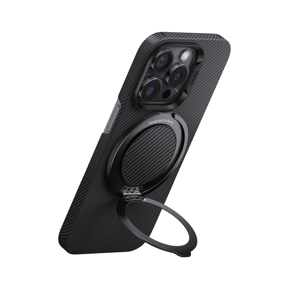 Benks žiedo laikiklis Grip 600D magnetinis juodas