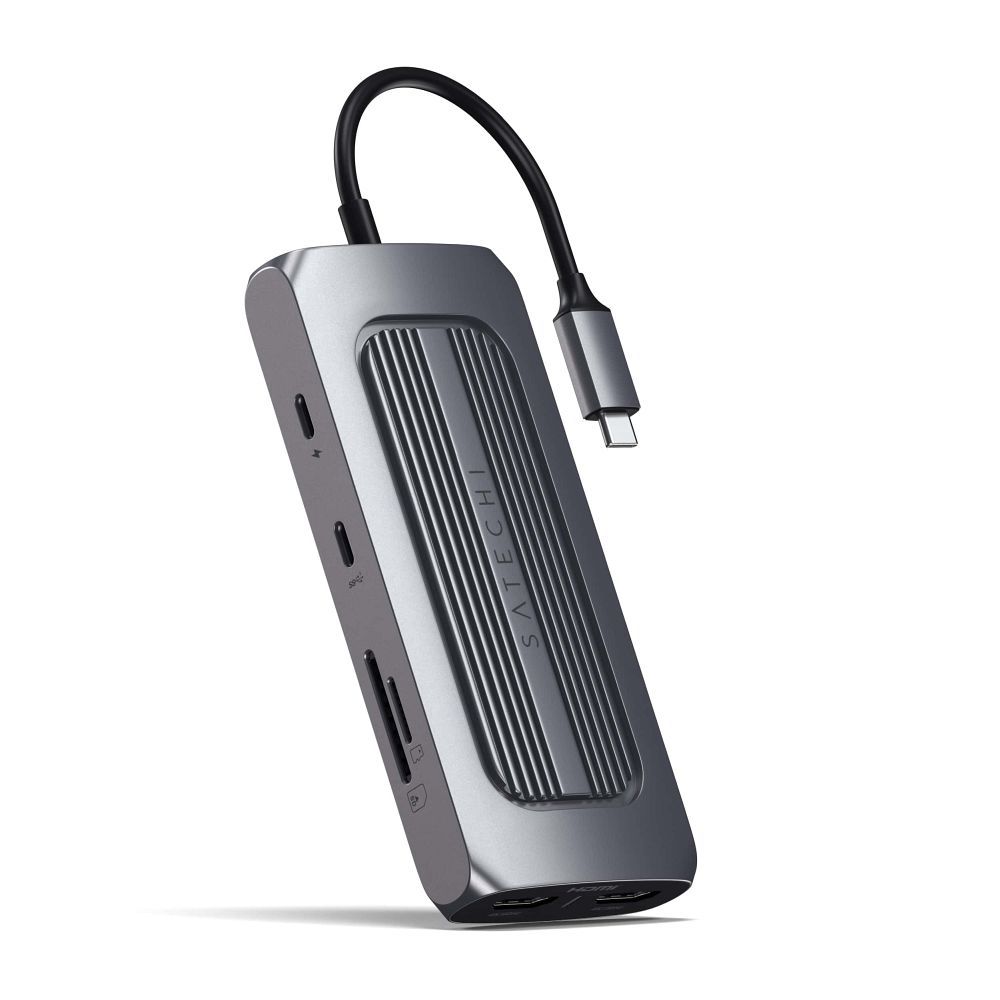 Adapter HUB 8in1 USB C Satechi ST-UCMXAM space pilkas